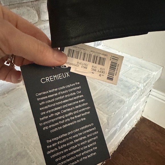 Daniel Cremieux Black/ Dark Brown Leather Jacket - Picture 4 of 13